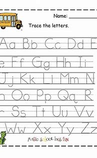 Image result for Free Printable Alphabet Letter Tracing Worksheets