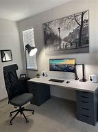 Image result for Bedroom Desk TV Setup