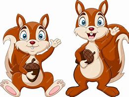 Image result for Cartoon Squirrel with Nuts