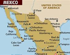 Image result for California-Mexico Map
