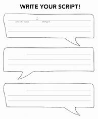 Image result for Script Writing Template for Kids