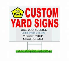 Image result for Custom Yard Signs