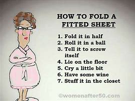 Image result for Folding a Fitted Sheet Meme