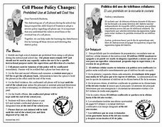 Image result for Cell Phone Policy Template