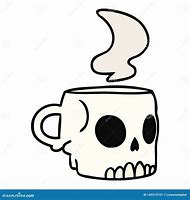 Image result for Skull Mug Cartoon