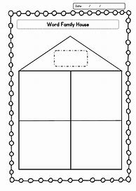 Image result for Word Family House Template
