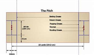 Image result for Labeled Cricket Pitch