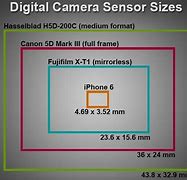 Image result for Sensor Size of iPhone vs DSLR