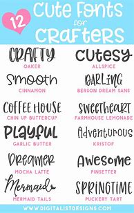 Image result for Cute Fonts for Crafters