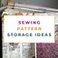 Image result for How to Organize Sewing Patterns