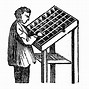 Image result for Printing Press Drawing