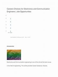 Image result for Three Career Opportunities in Electronics