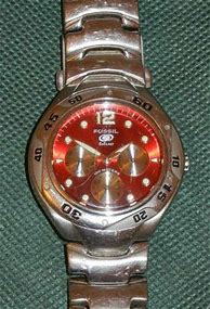 Image result for Fossil Blue Red Face Watch