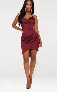 Image result for Burgundy Wrap Dress and Bicycle Ride