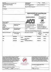 Image result for Certificate of Origin