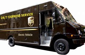 Image result for Picture of UPS Truck with Flat Tire
