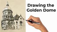 Image result for Notre Dame Golden Dome Drawing