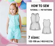 Image result for Girls Romper Sewing Pattern