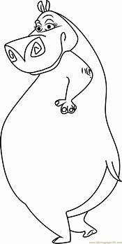 Image result for Gloria Hippo Coloring Page