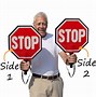 Image result for Hand Held Stop Sign