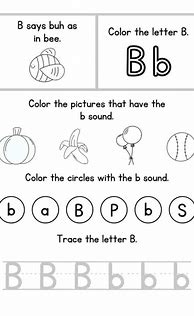 Image result for Letter B for Kindergarten