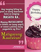 Image result for Happy Birthday Tagalog Quotes