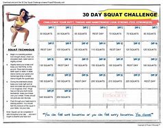 Image result for Fitness 30-Day Challenge Calendar