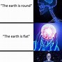 Image result for Flat Earth Brain Meme