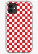 Image result for iPhone 11 Red Phone with Checkered Case On