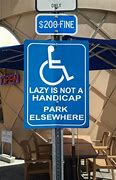 Image result for Funny Handicap Sign