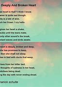 Image result for You Broke My Heart Poems