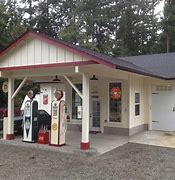 Image result for Gas Station Inspired Home Garage