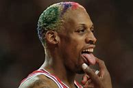 Image result for Dennis Rodman Rainbow Hair