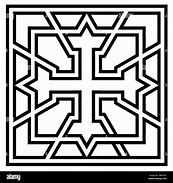 Image result for Coptic Cross Outline