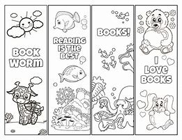 Image result for Kids Bookmark Template