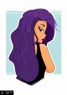 Image result for Cartoon with Purple Hair