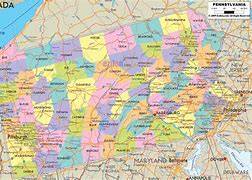 Image result for Pennsylvania State Map with Cities and Towns
