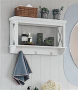 Image result for wall shelves with hook bath