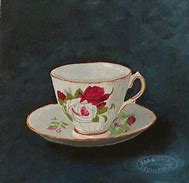 Image result for Tea Cup Painting