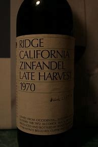 Image result for Ridge Zinfandel Late Picked