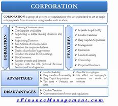 Image result for Corporation Advantages and Disadvantages