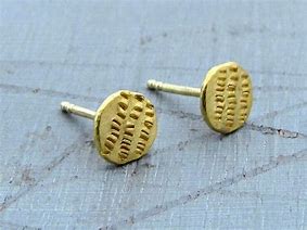 Image result for 24K Gold Stud Earrings