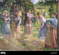 Image result for Hay Harvest at Eragny Camille Pissarro