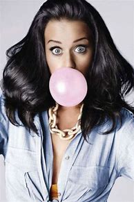 Image result for Celebrities Blowing Bubble Gum