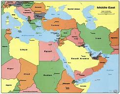 Image result for Middle East Map Countries Only
