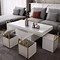 Image result for Modern White Coffee Table with Storage