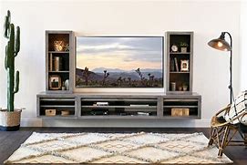 Image result for TV Stand and Wall Treatment