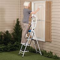 Image result for Step Ladders with Handrails