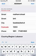 Image result for Post Code in iPhone