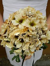 Image result for Gold Flower Bouquet